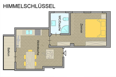 Wohnung Himmelschlüssel - Grundriss